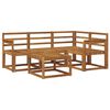 vidaXL Set di divani da esterno 5 pcs Naturale