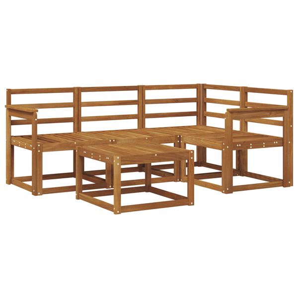 vidaXL Set di divani da esterno 5 pcs Naturale