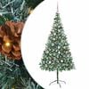 vidaXL Albero di Natale artificiale Verde 210 cm PVC e Acciaio