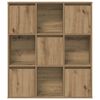 vidaXL Libreria Rovere Artigianale 89x24x101,5 cm in Legno Multistrato