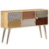 vidaXL Credenza 120x30x75 cm Legno Massello di Mango