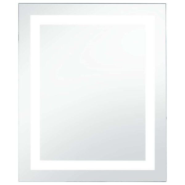 vidaXL Specchio LED da Bagno con Sensore Tattile 60x80 cm