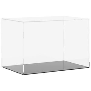 vidaXL Scatola espositiva trasparente 56x36x37 cm in acrilico