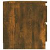 vidaXL Comodino Rovere Fumo 50x39x43,5 cm in Legno Multistrato