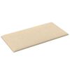 vidaXL Testiera da Parete 12 pcs Crema 30 x 15 cm Tessuto