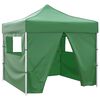 vidaXL Tenda Pieghevole Verde 3 x 3 m con 4 Pareti