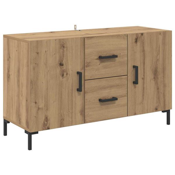 vidaXL Credenza Rovere artigianale 100 x 36 x 60 cm Legno multistrato