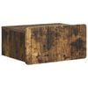 vidaXL Mobiletto da notte a muro Rovere Fumo 49 x 34,5 x 24 cm