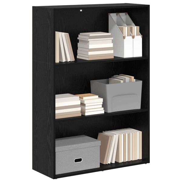 vidaXL Libreria Rovere Nero 60 x 30 x 76.5 cm Legno multistrato