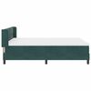 vidaXL Letto a molle con materasso Verde Scuro 200 x 160 cm Velluto
