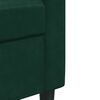 vidaXL Divano a 2 Posti Verde Scuro 140 cm in Velluto