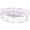 vidaXL Letto Libreria senza Materasso 120x200cm Legno Massello di Pino