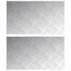 vidaXL Gradini per Scale 2 pz 70 x 40 cm Argento Alluminio