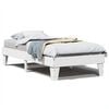 vidaXL Letto senza Materasso Bianco 75x190 in Legno Massello di Pino