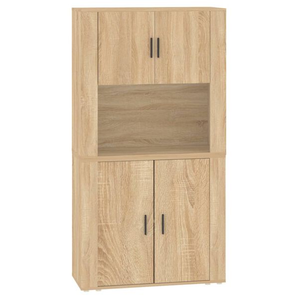 vidaXL Credenza Rovere Sonoma in Legno Multistrato