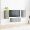vidaXL Set mobile TV 6 pcs Grigio Sonoma Legno multistrato