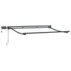 vidaXL Cornice per Tenda Manuale con LED Antracite 2,5 x 2 m Alluminio