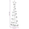 vidaXL Albero di Natale a LED con Palline 120 LED Bianco Caldo 180 cm