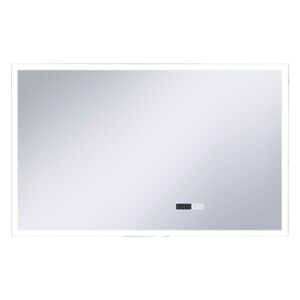 vidaXL Specchio LED Bagno con Sensore Tattile Schermo Orario 100x60cm