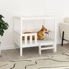 vidaXL Cuccia per Cani Bianco 95,5x73,5x90cm in Legno Massello di Pino