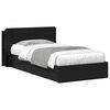 vidaXL Telaio del letto con storage con cassetto Nero 90 x 190 cm