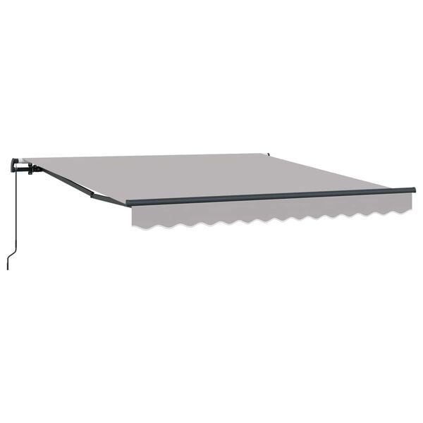 vidaXL Tenda Retrattile Grigio chiaro 350 x 250 cm