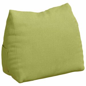 vidaXL Cuscino per Schiena Verde chiaro 45 x 20 x 35 cm Tessuto
