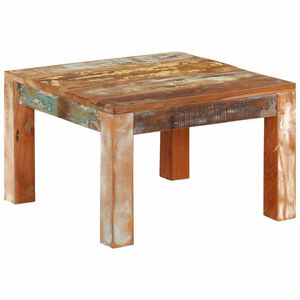 vidaXL Tavolino da Salotto 55x55x35 cm in Legno Massello di Recupero