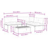 vidaXL Set Divani Pallet Giardino 4pz Cuscini Legno Massello Acacia