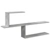 vidaXL Scaffale da parete Grigio Cemento 122 x 18 x 60 cm