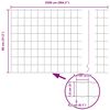 vidaXL Recinzione con Posto Argento 0,8 x 25 m Acciaio e PVC