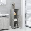 vidaXL Mobile da Bagno Grigio Cemento 30x30x95 cm in Legno Multistrato