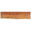 vidaXL Mensola Muro 120x30x3,8cm Rettangolare Legno Acacia Bordi Vivi