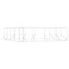 vidaXL Cuccia per Cani da Esterno Argento 8x8x2 m in Acciaio Zincato