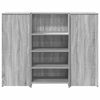 vidaXL Banco Reception Grigio Sonoma 135x50x103,5 cm Legno Multistrato