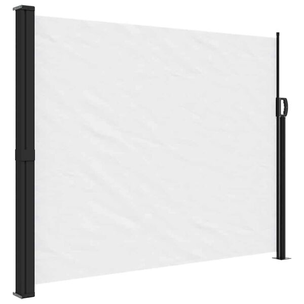 vidaXL Tenda da Sole Laterale Retrattile Bianco 160x300 cm