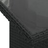 vidaXL Set Divani da Giardino con Cuscini 8 pz Nero in Polyrattan