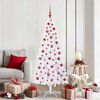 vidaXL Albero di Natale artificiale Bianco 180 cm PVC e Acciaio