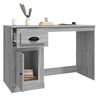 vidaXL Scrivania Cassetto Grigio Sonoma 115x50x75 cm Legno Multistrato