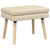 vidaXL Panchina a doppio strato Crema 60 x 40 x 46 cm Tessuto