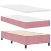 vidaXL Letto a molle con materasso Rosa 200 x 80 cm Poliestere