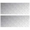 vidaXL Gradini per Scale 2 pz 100 x 40 cm Argento Alluminio