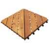 vidaXL Piastrella per Decking 10 pz Marrone 30 x 30 cm Legno di Acacia