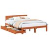 vidaXL Struttura del letto 3 pcs Marrone cerato Legno di Pino Massello