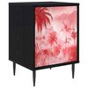 vidaXL Armadio da Notte AACHEN Rovere Nero 36 x 33 x 51 cm