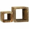 vidaXL Unit&agrave; TV 2 pz Marrone 36 x 30 x 36 cm Legno di mango massello