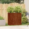 vidaXL Fioriera Arrugginita 80x40x80 cm in Acciaio Corten