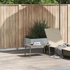 vidaXL Tavolino da Giardino Rettangolare Grigio 80x40x37 cm Polyrattan