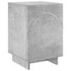 vidaXL Comodino Grigio Cemento 33,5 x 34,5 x 50 cm