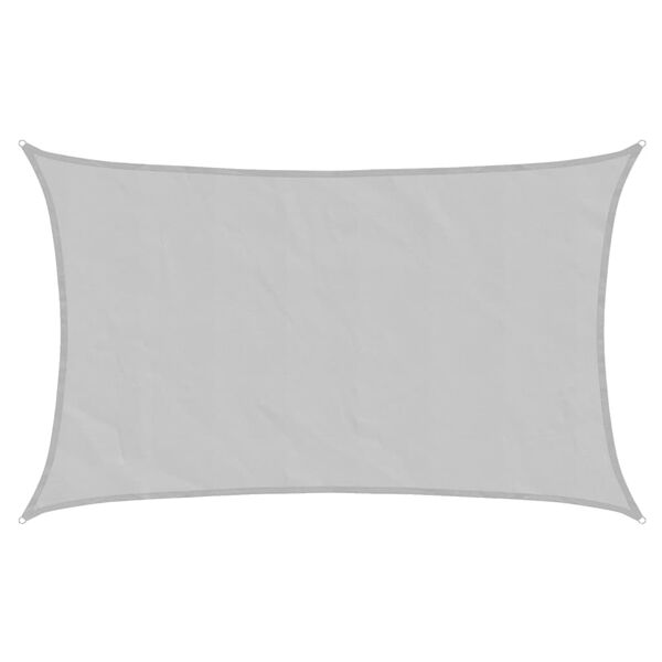 vidaXL Vela Parasole Grigio Chiaro 8x5 m 100% Poliestere Oxford